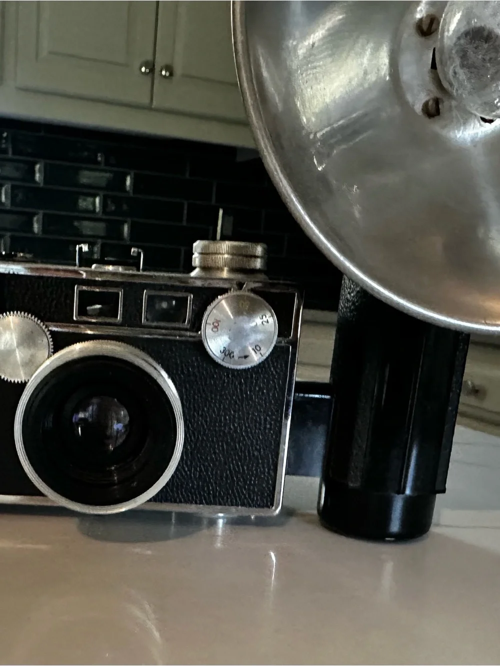Targus Black and Silver 35mm Camera with Large External Flash